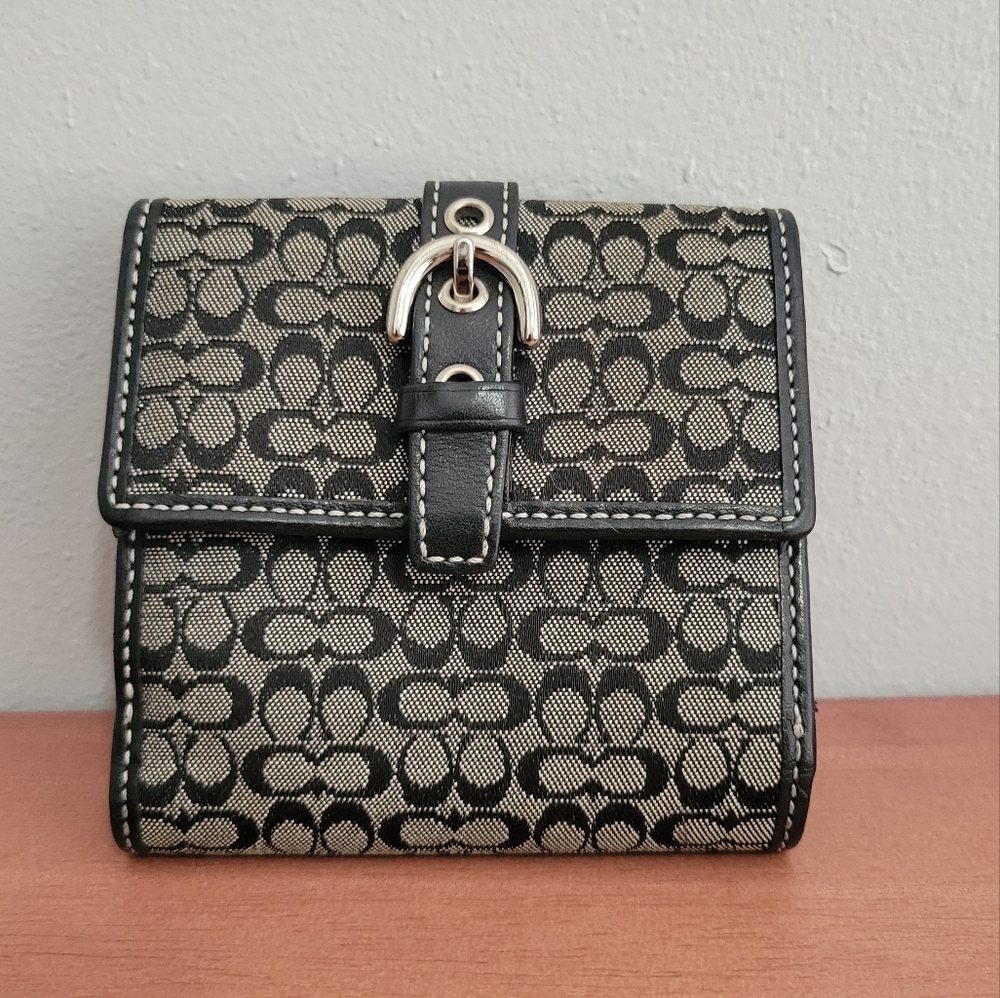 Vintage Coach "Mini C" Bi-fold Wallet